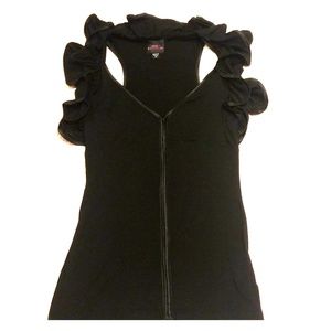 2B Bebe Ruffle Racerback Top. SIZE XS.
